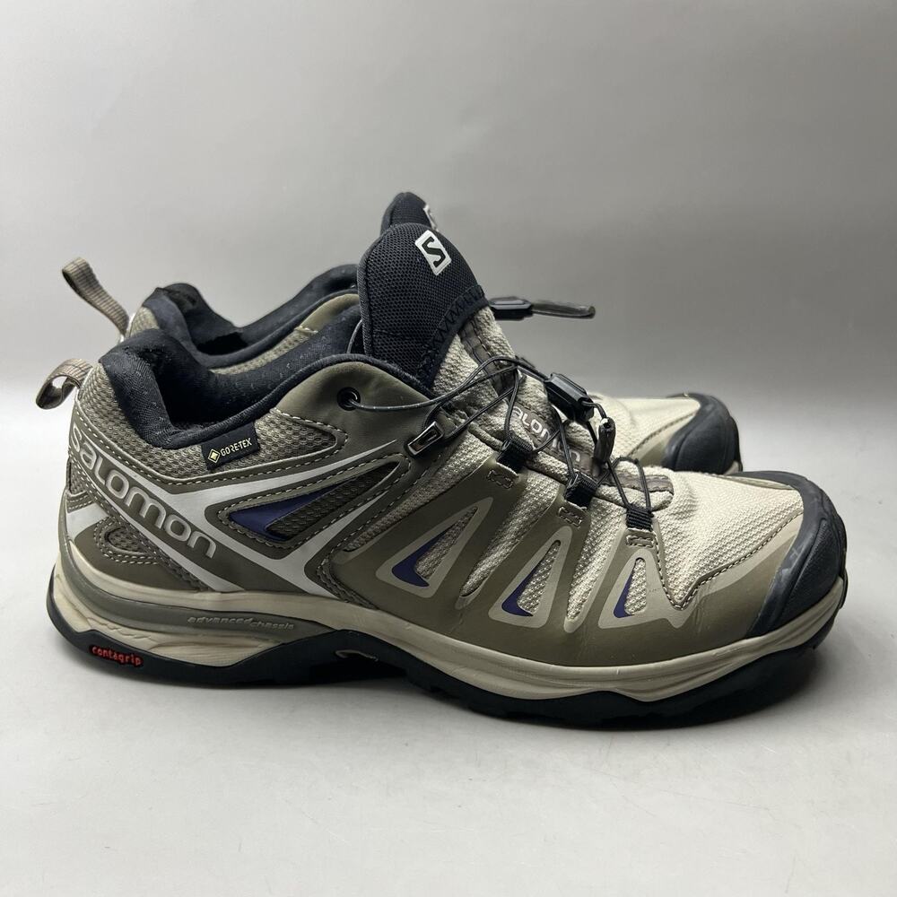 Salomon X Ultra 3 GTX Gore-Tex Shoes Women Size 9 Brown Waterproof Low Sneakers